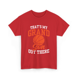 That's My Grandson Basketball Athlete T-Shirt - Red