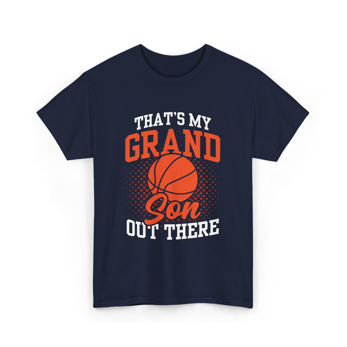 That's My Grandson Basketball Athlete T-Shirt - Navy