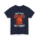 That's My Grandson Basketball Athlete T-Shirt - Navy