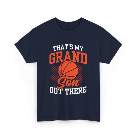 That's My Grandson Basketball Athlete T-Shirt - Navy