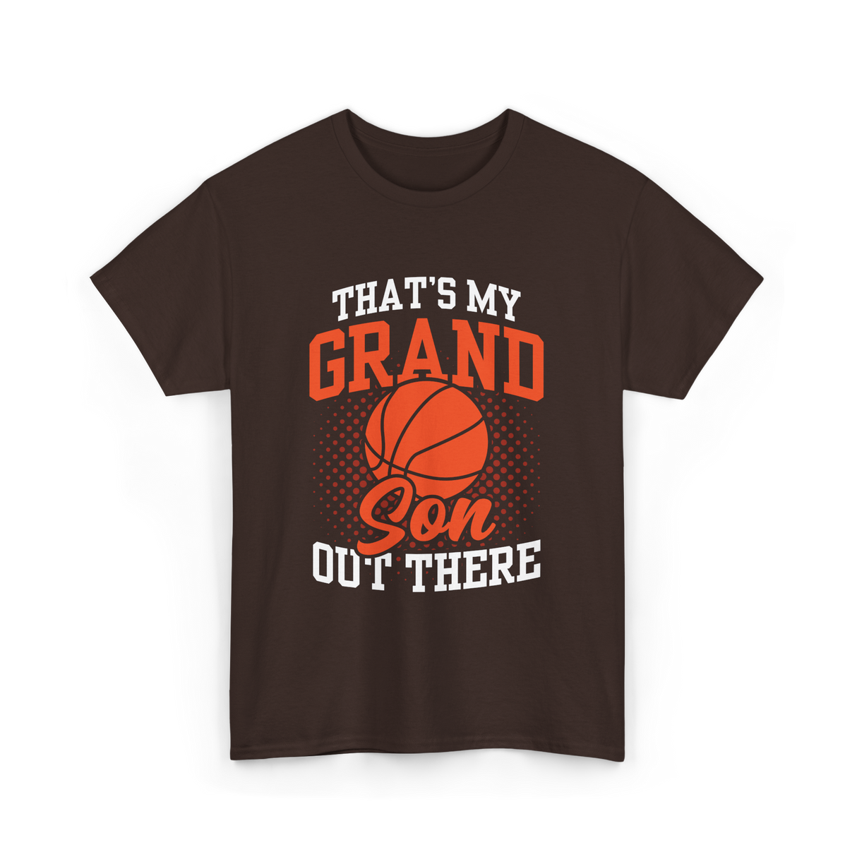 That's My Grandson Basketball Athlete T-Shirt - Dark Chocolate