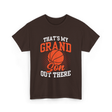 That's My Grandson Basketball Athlete T-Shirt - Dark Chocolate