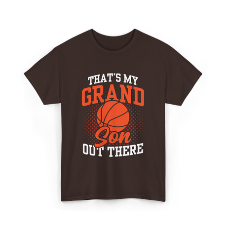 That's My Grandson Basketball Athlete T-Shirt - Dark Chocolate