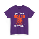 That's My Grandson Basketball Athlete T-Shirt - Purple