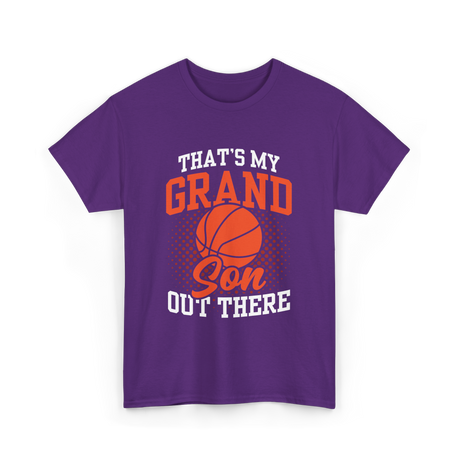 That's My Grandson Basketball Athlete T-Shirt - Purple