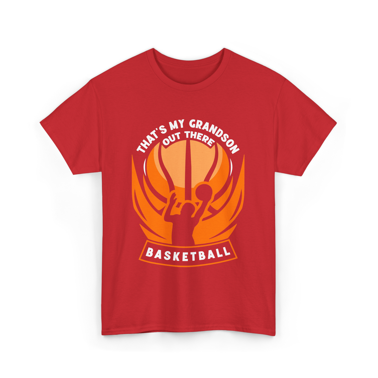 That's My Grandson Basketball Athlete T-Shirt - Red