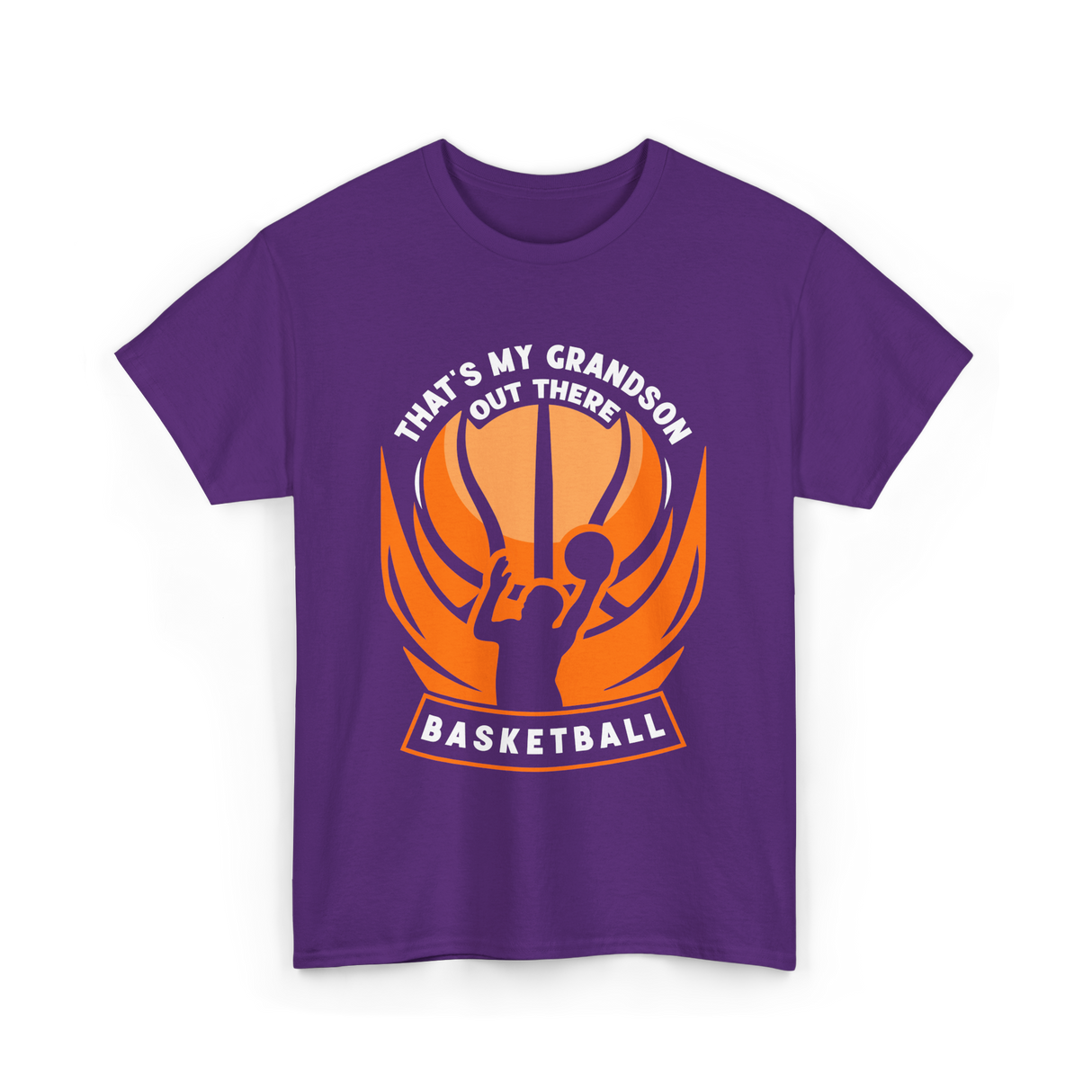 That's My Grandson Basketball Athlete T-Shirt - Purple