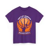 That's My Grandson Basketball Athlete T-Shirt - Purple