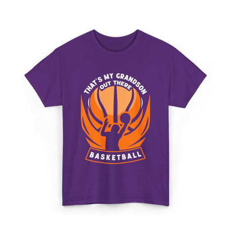 That's My Grandson Basketball Athlete T-Shirt - Purple