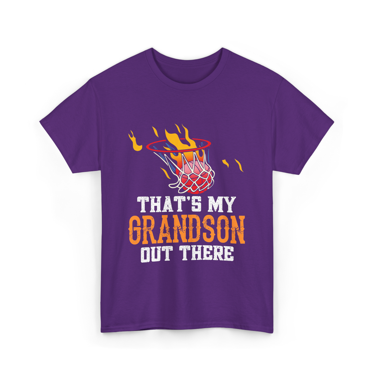 That's My Grandson Basketball T-Shirt - Purple