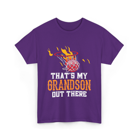 That's My Grandson Basketball T-Shirt - Purple