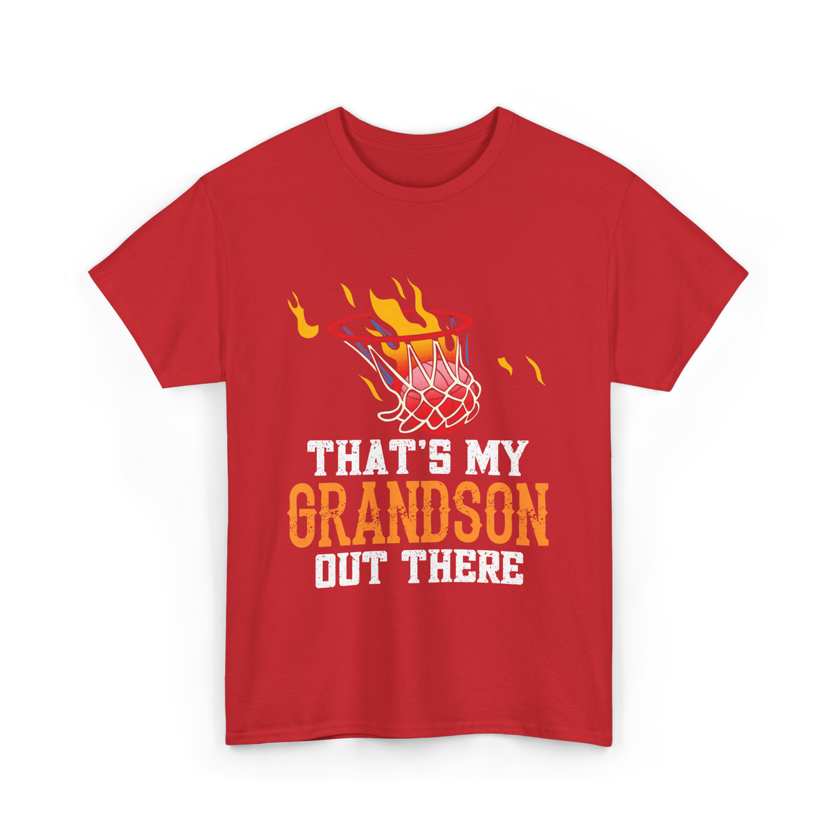 That's My Grandson Basketball T-Shirt - Red