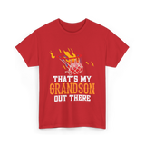 That's My Grandson Basketball T-Shirt - Red