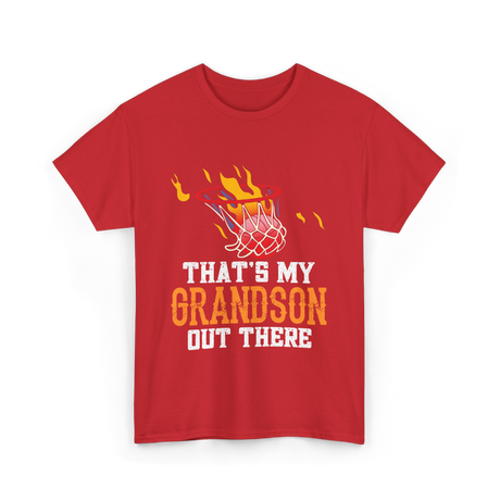 That's My Grandson Basketball T-Shirt - Red