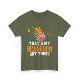 That's My Grandson Basketball T-Shirt - Military Green