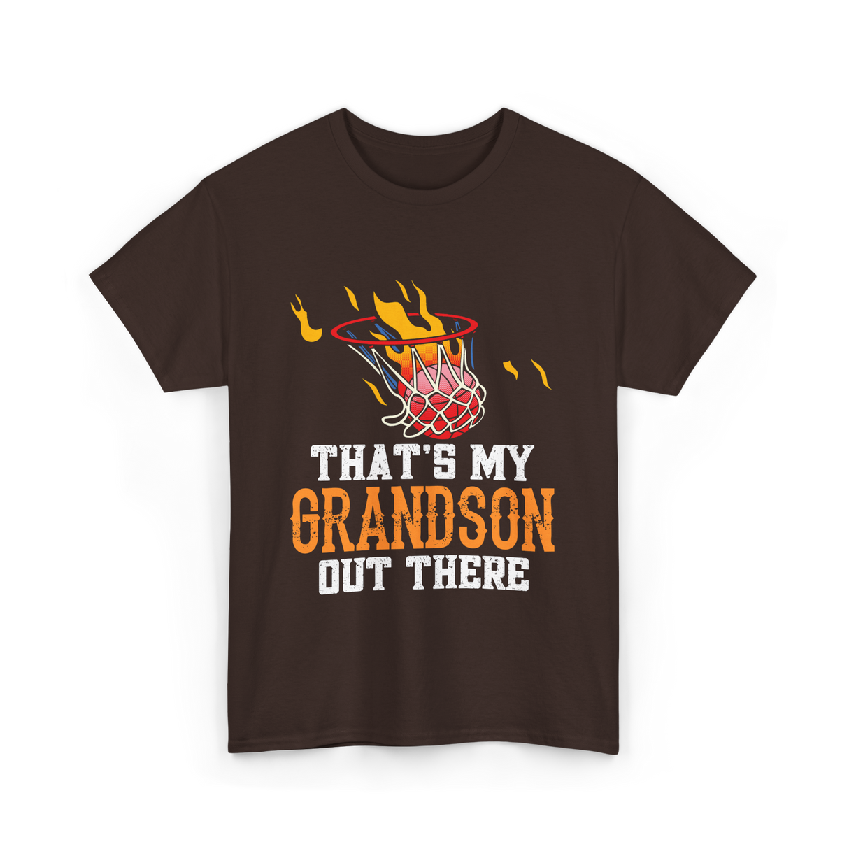 That's My Grandson Basketball T-Shirt - Dark Chocolate