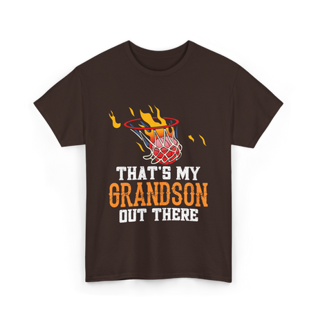 That's My Grandson Basketball T-Shirt - Dark Chocolate