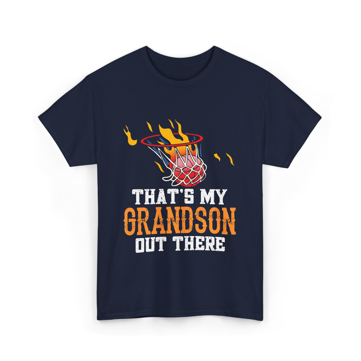 That's My Grandson Basketball T-Shirt - Navy