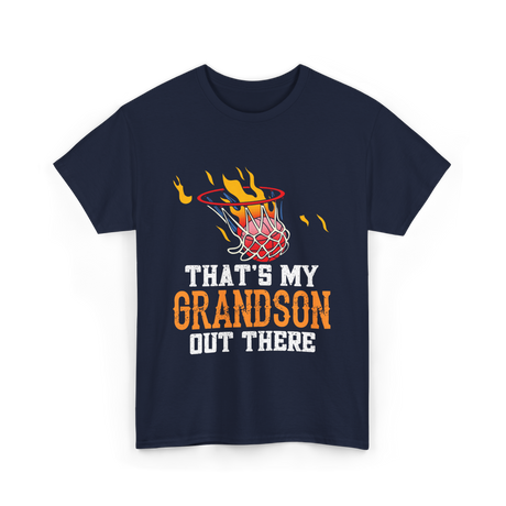 That's My Grandson Basketball T-Shirt - Navy