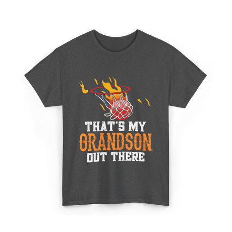 That's My Grandson Basketball T-Shirt - Dark Heather