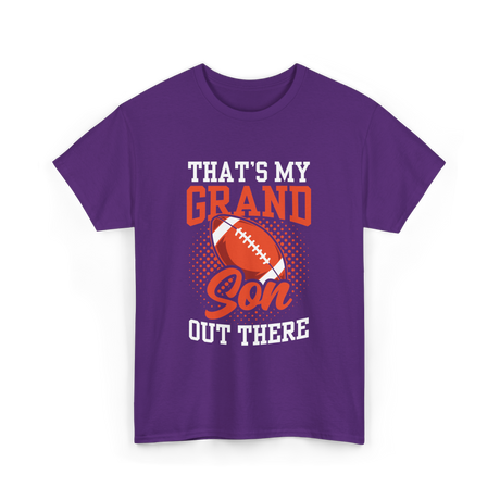 That's My Grandson Football Hobby T-Shirt - Purple