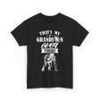 That's My Grandson Football T-Shirt - Black