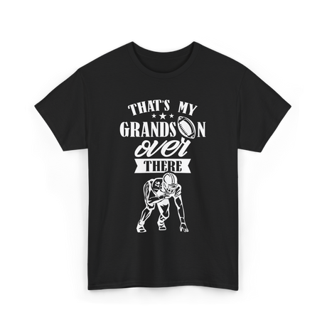 That's My Grandson Football T-Shirt - Black