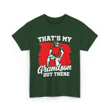 That's My Grandson Football T-Shirt - Forest Green