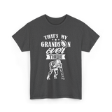 That's My Grandson Football T-Shirt - Dark Heather