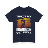 That's My Grandson Football T-Shirt - Navy