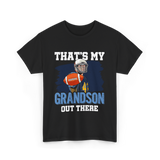 That's My Grandson Football T-Shirt - Black