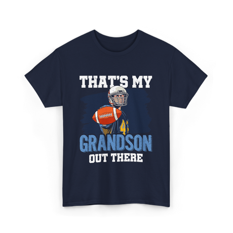 That's My Grandson Football T-Shirt - Navy