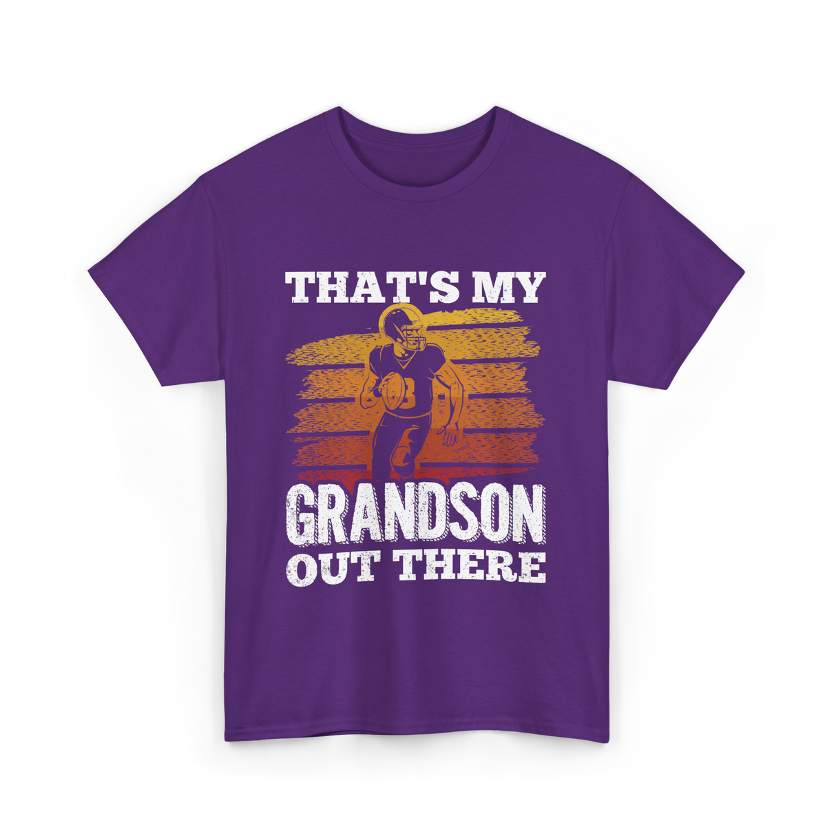 That's My Grandson Football T-Shirt - Purple