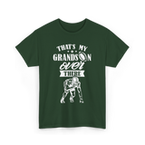 That's My Grandson Football T-Shirt - Forest Green