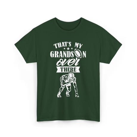 That's My Grandson Football T-Shirt - Forest Green