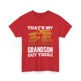 That's My Grandson Football T-Shirt - Red