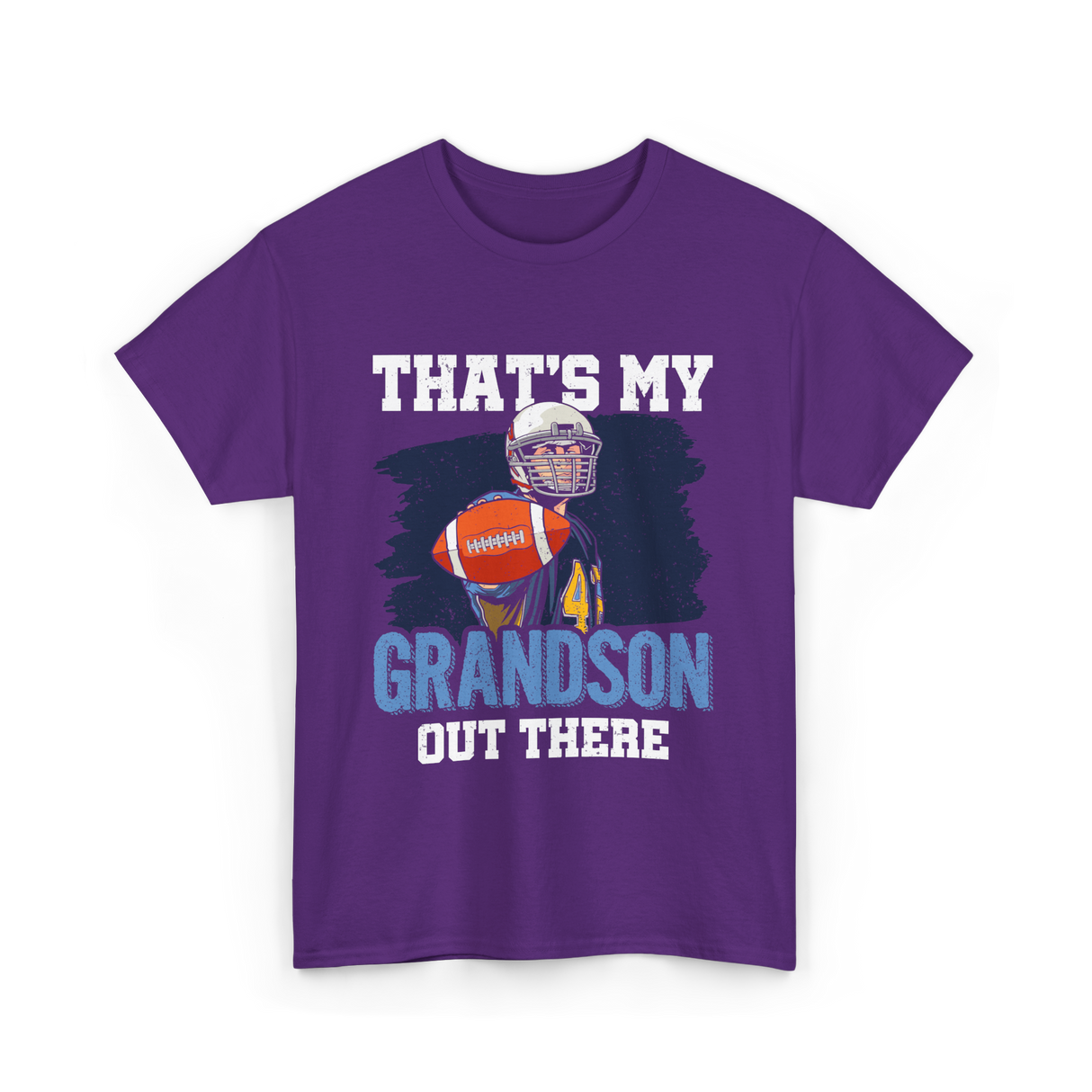 That's My Grandson Football T-Shirt - Purple