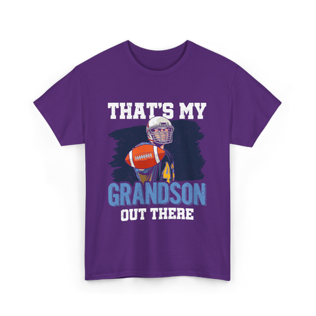 That's My Grandson Football T-Shirt - Purple