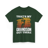 That's My Grandson Football T-Shirt - Forest Green