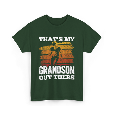 That's My Grandson Football T-Shirt - Forest Green