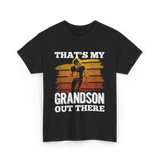 That's My Grandson Football T-Shirt - Black