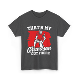 That's My Grandson Football T-Shirt - Dark Heather