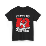 That's My Grandson Football T-Shirt - Black