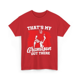 That's My Grandson Football T-Shirt - Red