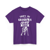 That's My Grandson Football T-Shirt - Purple