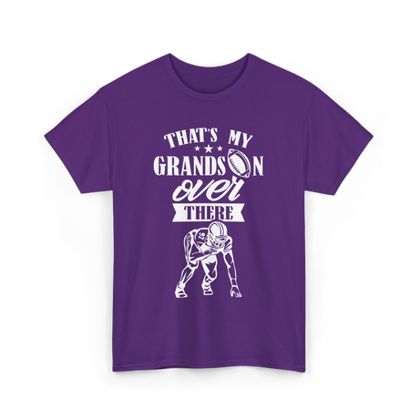 That's My Grandson Football T-Shirt - Purple