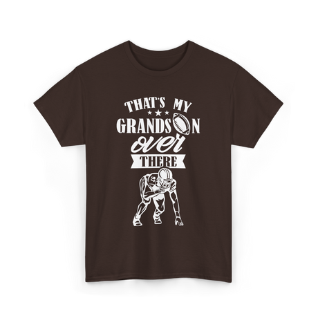 That's My Grandson Football T-Shirt - Dark Chocolate