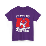 That's My Grandson Football T-Shirt - Purple