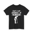 That's My Grandson Golf Athlete T-Shirt - Black