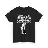 That's My Grandson Golf Athlete T-Shirt - Black